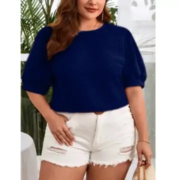 Shop Shein Blouses Women Plus Size White with great discounts and prices  online - Jan 2024