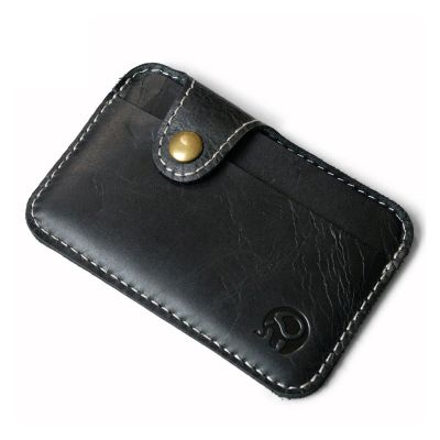 【CW】◑♘  Leather Credit Business Card Wallet 2023 Convenient Man Holder Cash