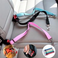 2.5CM Pet Cat and Dog Car Seat Belt Adjustable Nylon Material Small and Medium-sized Dog Travel Seat Belt Dog Traction Rope Dog