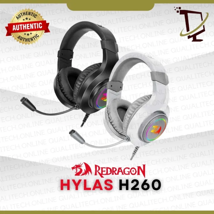 Redragon H260 Hylas Gaming Headset with RGB Lights | Lazada PH