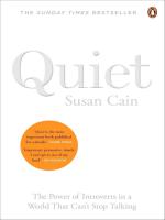 QUIET: THE POWER OF INTROVERTS IN A WORLD THAT CANT STOP TALKING