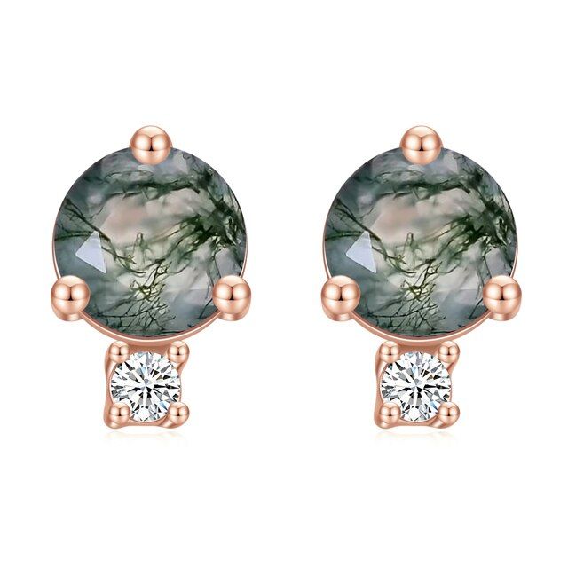 gems-ballet-unique-1-2ct-5mm-round-cut-moss-agate-stacked-studs-earrings-in-925-sterling-silver-womens-wedding-earrings