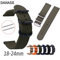 Nylon Watch Band 18mm 20mm 22mm 24mm Replacement Watch Strap for Samsung Gear Amazfit MOTO Universal Knit Bracelet with Pins