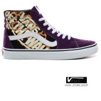 VANS SK8HI SCHUHE OTW QUARTER LEOPARD VIOLET INDIGO TRUE WHITE SNEAKERS สินค้ามีประกันแท้