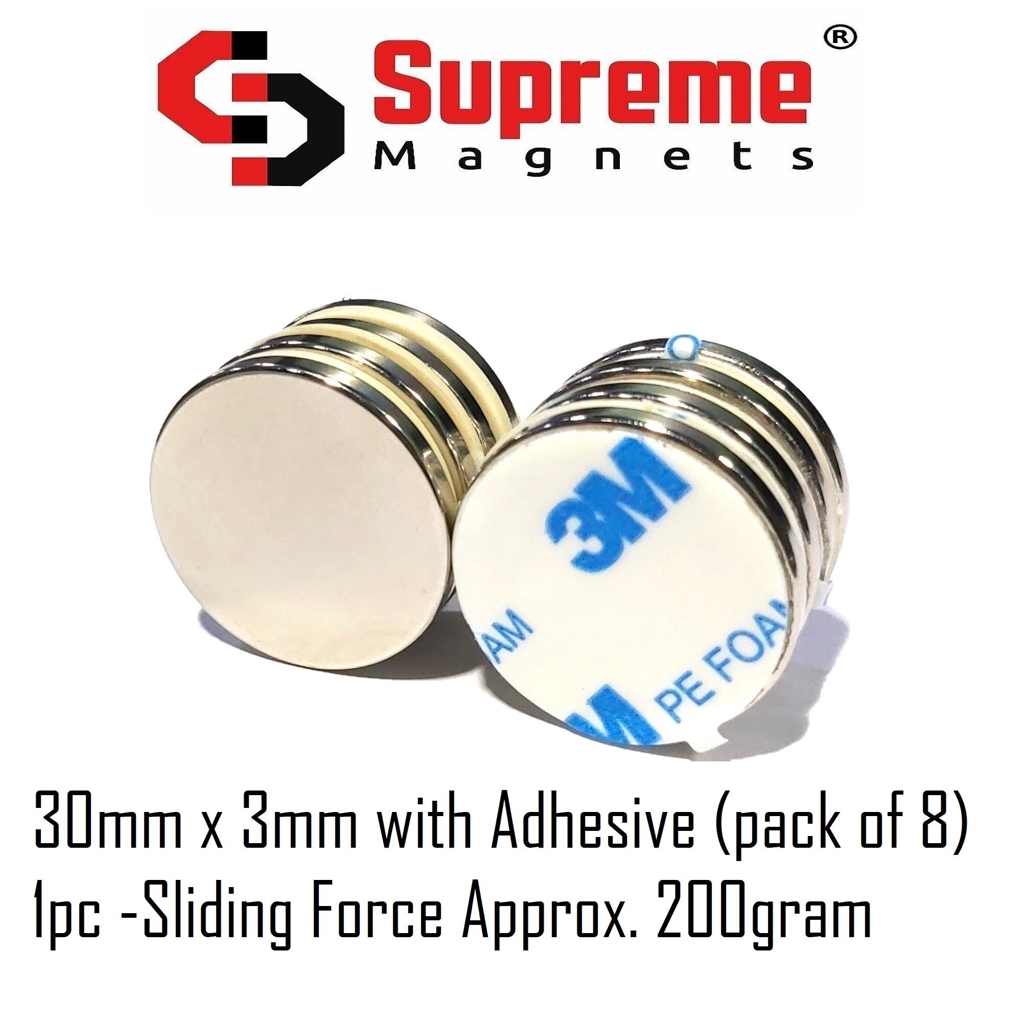 20x Super Strong Round Magnets 30mm x 2mm Disc Rare Earth Neo Neodymium 