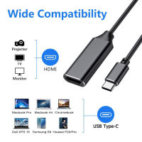 【จัดส่งจากประเทศไทย】USB Type C เป็น HDMI อะแดปเตอร์ (4K) อะแดปเตอร์ทีวี Type-C เป็น HDMI HDตัวแปลง USB 3.1 4K ปรมาจารย์เครื่องโทรศัพท์