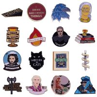 【YF】 Hard Enamel Pins TV Show Thrones Feminist Badge Brooches Lapel Ornament Gifts for Fans Wholesale