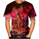 2023 Short Sleeved T-shirt with 3d Patterns of Deer And Giraffes, Breathable, Harajuku Style, Fashionable for Men And Women in Summer Unisex