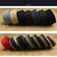 【YP】 4MM Thick Extra-Thick Plain Weave Canvas Woven 3.8Cm Wide Cotton Webbing Diy Binding Accessories Luggage