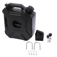 5L Liters Black Fuel Tank Can Car Motorcycle Spare rol Oil Tank Backup Jerrycan Fuel-Jugs Canister with Lock &amp; Key