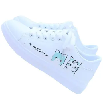 Ladies Shoes Cat Print Best Price in Singapore Feb 2024