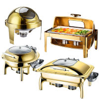 Other Ho Restaurant Supplies Roll Top Gold Chafing Dish Catering Equipment Kitchen Equipment Chafing Dish Buffet set