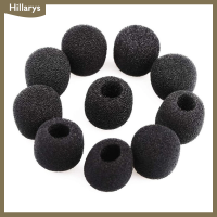 [Hillarys] 10pcs ไมโครโฟนกระจกบังลมฟองน้ำฝาครอบหูฟัง MIC Foam COVER ฝาครอบป้องกันสำหรับคอห่านประชุม MIC