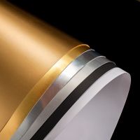 Tenwish Solid Color Gold Silver Black White Photography Background Paper Wonderful Highlight Reflective Paper For Photo Shoot