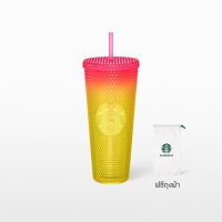 พร้อมส่งที่ไทย Starbucks Bling Pink and Yellow Cold Cup 24 oz. ทัมเบลอร์สตาร์บัคส์พลาสติก ขนาด 24 ออนซ์ ของแท้