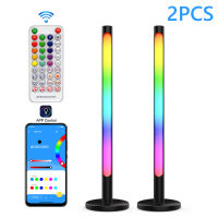 2Pcs RGB Colorful LED Pickup Rhythm Light Strip APP Control USB Music Lamp Indoor Home Bedside Living Room Decor Night Light