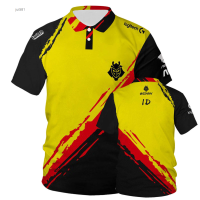 E-sports Team Summer G2 Youth Enthusiasts POLOT Shirt League Of Legends CSGO Game Fans Black Summer POLO Short-sleeved Outdoor Top 05（Contactthe seller, free customization）high-quality