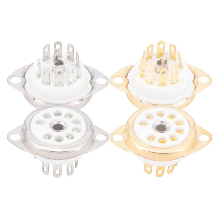 50 Pezzi Di Zoccolo Per Tubo A Vuoto In Ceramica B9A Placcato Argento A 9 Pin Per Montaggio Su Telaio Per Ecc81 Ecc82 Ecc83 El84 6922~p117599521 - Foto 3