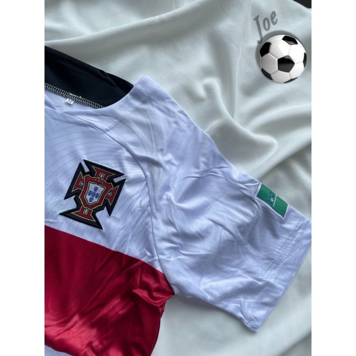 ชุดบอลทีมชาติ-portugal-white-2-เสื้อบอลและกางเกงบอลผู้ชาย-ปี-2022-2023-ใหม่ล่าสุด