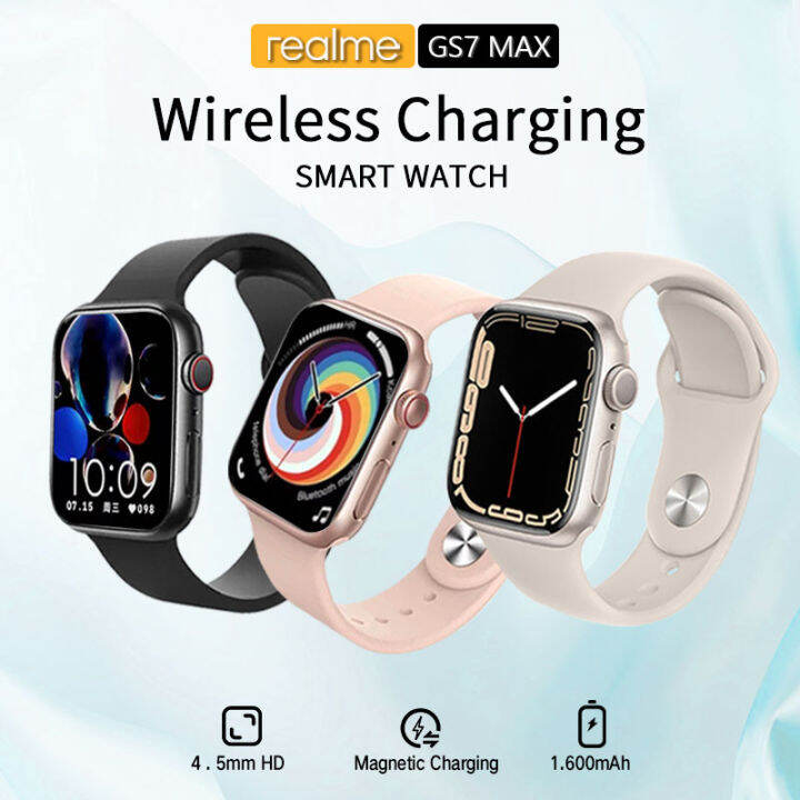 【COD】SmartWatch realme GS7 Max Smart Watch for Men Wireless charging ...