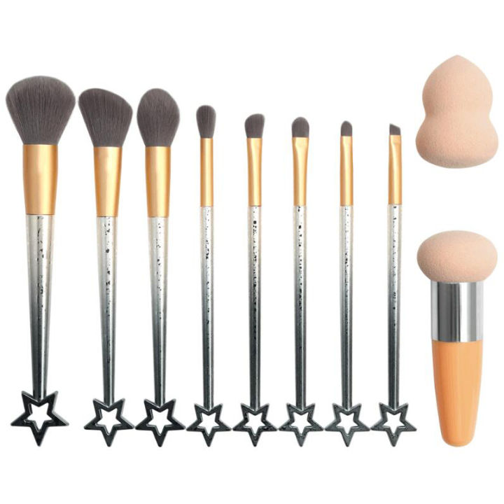 new-10-pcs-makeup-brushes-amp-tools-makeup-tool-kits-eye-shadow-foundation-brush-with-cosmetic-puff-powder-puff