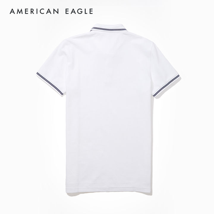 american-eagle-slim-fit-pique-polo-shirt-เสื้อโปโล-ผู้ชาย-ทรงสลิม-nmpo-018-9150-100