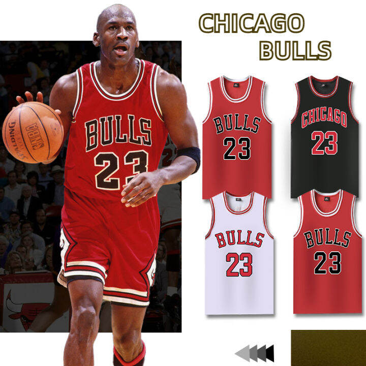 คุณภาพสูง-ชุดชุดเจอร์ซีย์-nba-โกบูลส์ไมเคิลจอร์แดน-chicago-bulls-23-michael-jordan-ของแท้ใหม่-2022-23