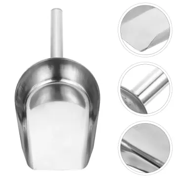 Stainless Steel Ice Scooper, Small Metal Food Candy Scoop for Kitchen Bar  Party Wedding, Thickened material, Dishwasher Safe. (8 OZ)