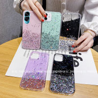 Phone Case เคส Honor90 Honor 90 Lite 5G Huawei Nova Y71 กากเพชรโปร่งใสมีสีสันท้องฟ้าเต็มไปด้วยดวงดาว2023เคสโทรศัพท์