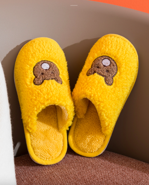 รองเท้า-หมี-bear-พื้นเทา-รองเท้า-culs-japan-หน้าหมี-รองเท้าญี่ปุ่น-รองเท้าใส่ในบ้าน-พื้นยาง-กันลื่น-slipper-รองเท้าขนฟู-รองเท้าหมีนุ่ม-รองเท้าหมี