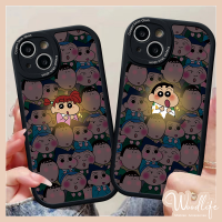 คู่ Crayon Shin-Chan เคสสำหรับ Oppo A57 A7 A5s A12 A11K A15 A9 A5 A11 A3s A15s A53 A55 A92 A33 A17 A95 A35 A31 A74 A95 A54 A16 A94ป้องกันการตก