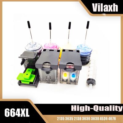 For HP 664 XL 664Xl Refill Kit Replacement Ink Cartridge For Hp664 Deskjet 1115 2135 3635 2138 3636 3638 4536 4676