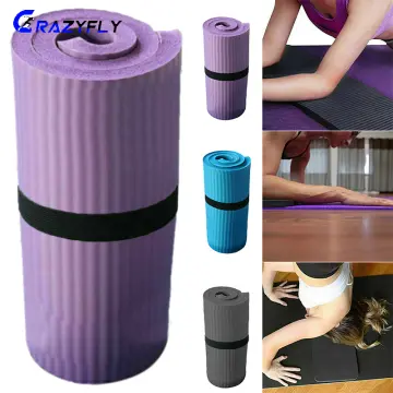 Buy 15MM Thick Yoga Mat Non-slip Exercise Fitness Gymnastic Mat Lose Weight  Pad-Blue Online