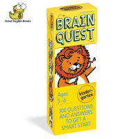 (In Stock) พร้อมส่ง Brain Quest Kindergarten Ages 5-6 กล่องเหลือง Q&amp;A Cards, Revised 4th Edition: 300 Questions and Answers to Get a Smart Start (Brain Quest Decks)