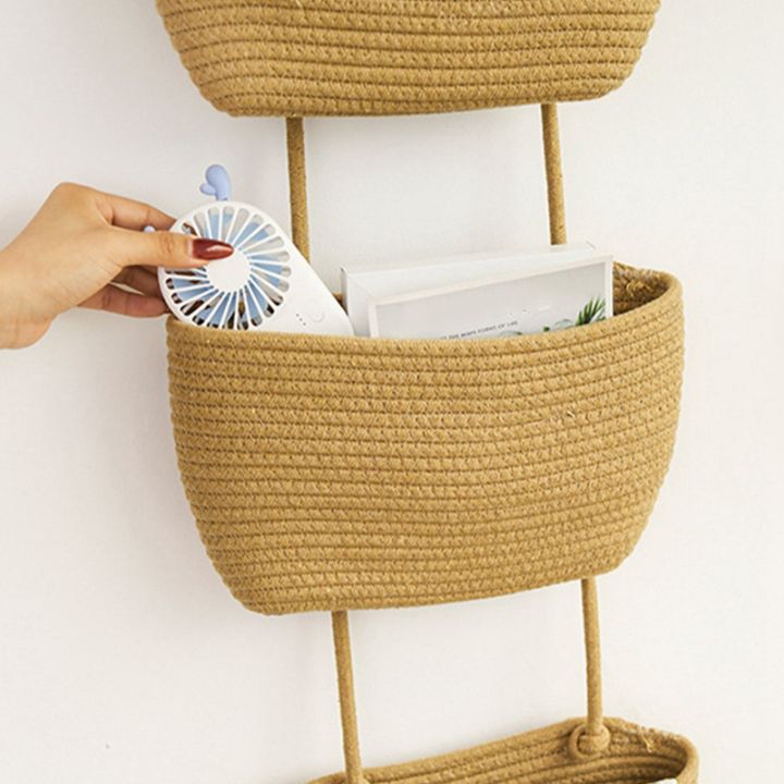 door-hanging-basket-3-layer-woven-cord-baby-nursery-storage-wall-mounted-storage-basket-decorative-basket