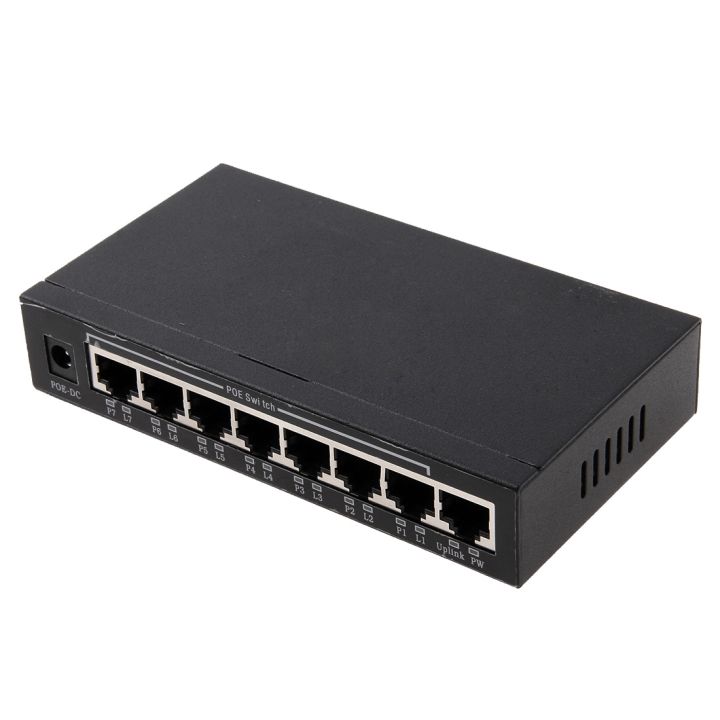 on-sale-8พอร์ต10-100mbps-poe-switch-ieee802-3af-ไฟฟ้าผ่านสายอีเธอร์เน็ตเราเตอร์อินเตอร์เน็ตสำหรับกล้อง-ip-โทรศัพท์-voip-อุปกรณ์-ap