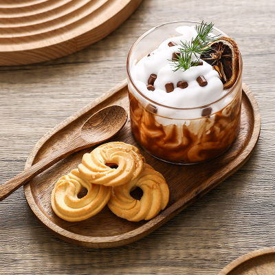 ถาดใส่อาหารสไตล์ญี่ปุ่นถาดไม้แบบญี่ปุ่นสำหรับตกแต่งโต๊ะในครัวจานไม้จานเค้กกล่องใส่ของในรถยนต์