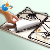 8 PCS Reusable Gas Stove Burner Cover Protector Liner Clean Mat Pad File Injuries Protection -2