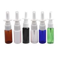 3pcs/lot 10ml 20ml 30ml Empty Plastic Nasal Spray Bottles Mist Nose Spray Refillable Bottling Packaging with White Pump Sprayer Travel Size Bottles Co