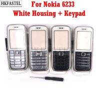 {MOUDU}  Hkfael สำหรับ Nokia 6233ที่มีคุณภาพสูงใหม่เต็มสมบูรณ์โทรศัพท์มือถือที่อยู่อาศัยปกกรณีภาษาอังกฤษ/รัสเซียปุ่มกดที่มีการติดตาม