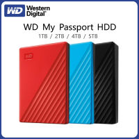 Western Digital WD My Passport ฮาร์ดไดรฟ์ภายนอก1TB 2TB 4TB ฮาร์ดดิสก์แบบพกพา WD ซอฟต์แวร์สำรองข้อมูลและการป้องกันรหัสผ่าน HDD