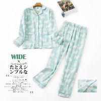 Womens Pajamas Plus Size S-XXXL Clothes Ladies Flannel Cotton Home Wear Suit Autumn Winter Pajamas Plaid Print Sleep Tops