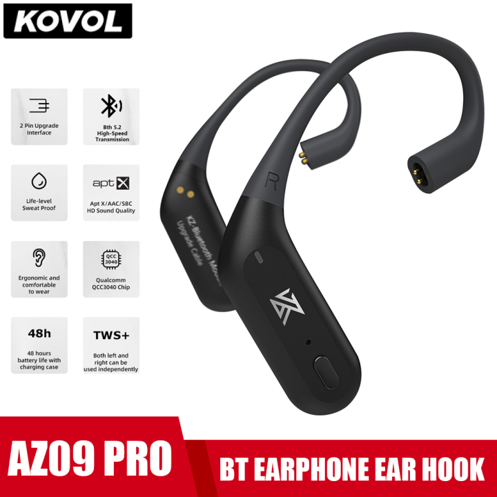 KOVOL KZ AZ09 Pro Wireless Headphones Earhook Upgrade Cable Module ...