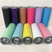 【YF】▲۞  20oz Tumbler Wine With Straws Lids Wall Insulated Bottle Mugs 13 Colors