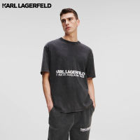 Karl Lagerfeld - RUE ST-GUILLAUME WASHED T-SHIRT 235M1713 เสื้อยืด