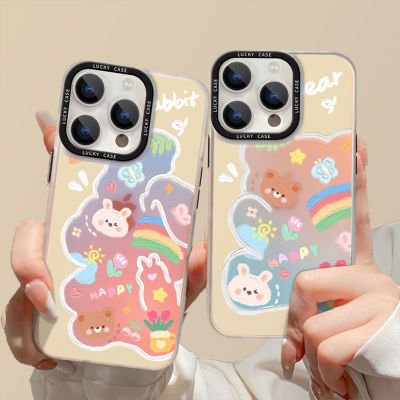 【สำหรับ iPhone】เคสโทรศัพท์ซิลิโคน TPU นุ่ม for iPhone 14 13 12 ProMax 13 12 11 ProXR X XS 7 8 Plus การ์ตูนน่ารัก