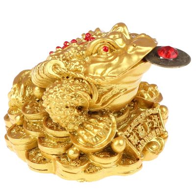 【CC】❏☎  Shui Toad Money Wealth Chinese Frog Coin Office Decoration Gifts Tabletop Ornaments