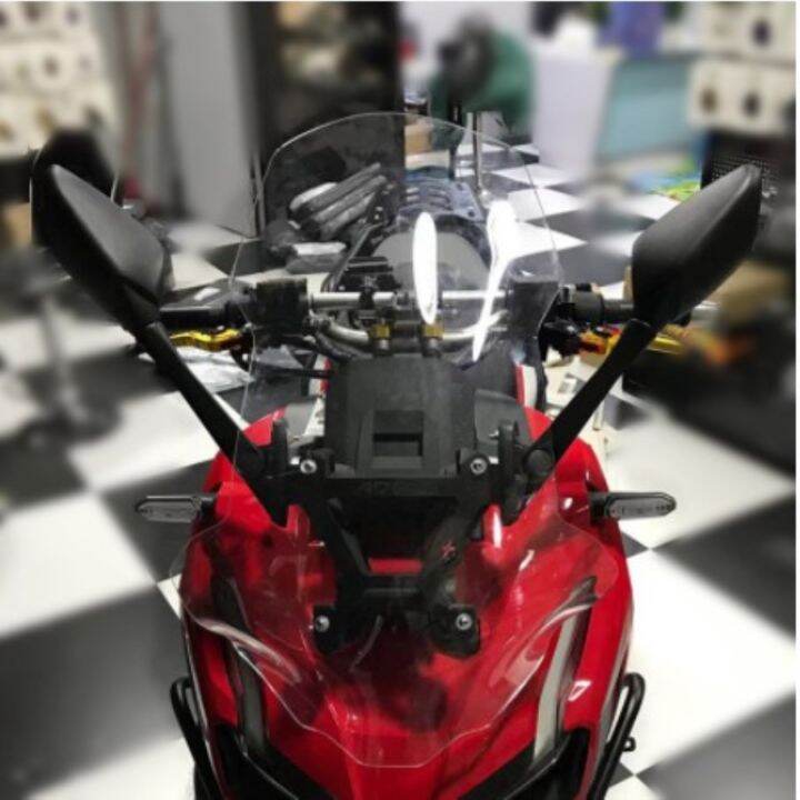 Honda ADV 150 160 Side mirror with Bracket for Visor Windshield compatible zhipat windscreen