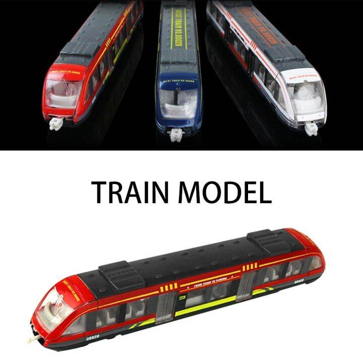 รถจำลองขนาดเล็กแบบรถไฟของเล่นรถโลหะผสมพลาสติกของเล่นเด็ก