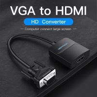 โปรโมชั่น ส่งไวจากไทยVention อะแดปเตอร์สายเคเบิลแปลง VGA เป็น HDMI 1080P โปรเจคเตอร์ดิจิทัล สำหรับ พีซี แล็ปท็อป ราคาถูก สายดิจิตอล สายHDMI สายทีวี สายสัญญาณทีวี